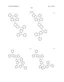 FLUORESCENCE AND DELAYED FLUORESCENCE-TYPE ORGANIC LIGHT-EMITTING MATERIAL     AND ELEMENT diagram and image