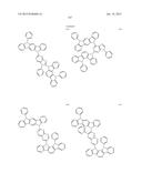 FLUORESCENCE AND DELAYED FLUORESCENCE-TYPE ORGANIC LIGHT-EMITTING MATERIAL     AND ELEMENT diagram and image