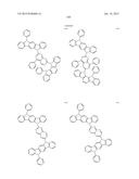 FLUORESCENCE AND DELAYED FLUORESCENCE-TYPE ORGANIC LIGHT-EMITTING MATERIAL     AND ELEMENT diagram and image