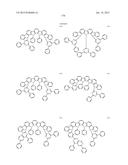 FLUORESCENCE AND DELAYED FLUORESCENCE-TYPE ORGANIC LIGHT-EMITTING MATERIAL     AND ELEMENT diagram and image