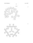 FLUORESCENCE AND DELAYED FLUORESCENCE-TYPE ORGANIC LIGHT-EMITTING MATERIAL     AND ELEMENT diagram and image