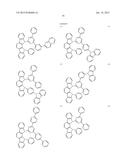 FLUORESCENCE AND DELAYED FLUORESCENCE-TYPE ORGANIC LIGHT-EMITTING MATERIAL     AND ELEMENT diagram and image