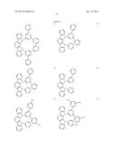 FLUORESCENCE AND DELAYED FLUORESCENCE-TYPE ORGANIC LIGHT-EMITTING MATERIAL     AND ELEMENT diagram and image