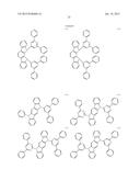 FLUORESCENCE AND DELAYED FLUORESCENCE-TYPE ORGANIC LIGHT-EMITTING MATERIAL     AND ELEMENT diagram and image