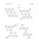 FLUORESCENCE AND DELAYED FLUORESCENCE-TYPE ORGANIC LIGHT-EMITTING MATERIAL     AND ELEMENT diagram and image