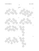 FLUORESCENCE AND DELAYED FLUORESCENCE-TYPE ORGANIC LIGHT-EMITTING MATERIAL     AND ELEMENT diagram and image