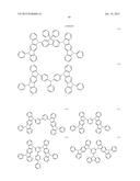 FLUORESCENCE AND DELAYED FLUORESCENCE-TYPE ORGANIC LIGHT-EMITTING MATERIAL     AND ELEMENT diagram and image