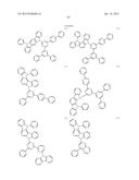 FLUORESCENCE AND DELAYED FLUORESCENCE-TYPE ORGANIC LIGHT-EMITTING MATERIAL     AND ELEMENT diagram and image