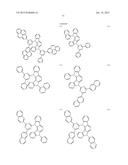 FLUORESCENCE AND DELAYED FLUORESCENCE-TYPE ORGANIC LIGHT-EMITTING MATERIAL     AND ELEMENT diagram and image