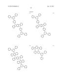 FLUORESCENCE AND DELAYED FLUORESCENCE-TYPE ORGANIC LIGHT-EMITTING MATERIAL     AND ELEMENT diagram and image