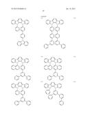 FLUORESCENCE AND DELAYED FLUORESCENCE-TYPE ORGANIC LIGHT-EMITTING MATERIAL     AND ELEMENT diagram and image