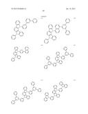 FLUORESCENCE AND DELAYED FLUORESCENCE-TYPE ORGANIC LIGHT-EMITTING MATERIAL     AND ELEMENT diagram and image