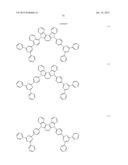 FLUORESCENCE AND DELAYED FLUORESCENCE-TYPE ORGANIC LIGHT-EMITTING MATERIAL     AND ELEMENT diagram and image