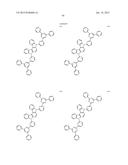 FLUORESCENCE AND DELAYED FLUORESCENCE-TYPE ORGANIC LIGHT-EMITTING MATERIAL     AND ELEMENT diagram and image