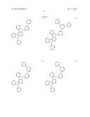 FLUORESCENCE AND DELAYED FLUORESCENCE-TYPE ORGANIC LIGHT-EMITTING MATERIAL     AND ELEMENT diagram and image