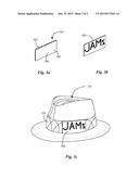 Portable Hat Band Indicia diagram and image