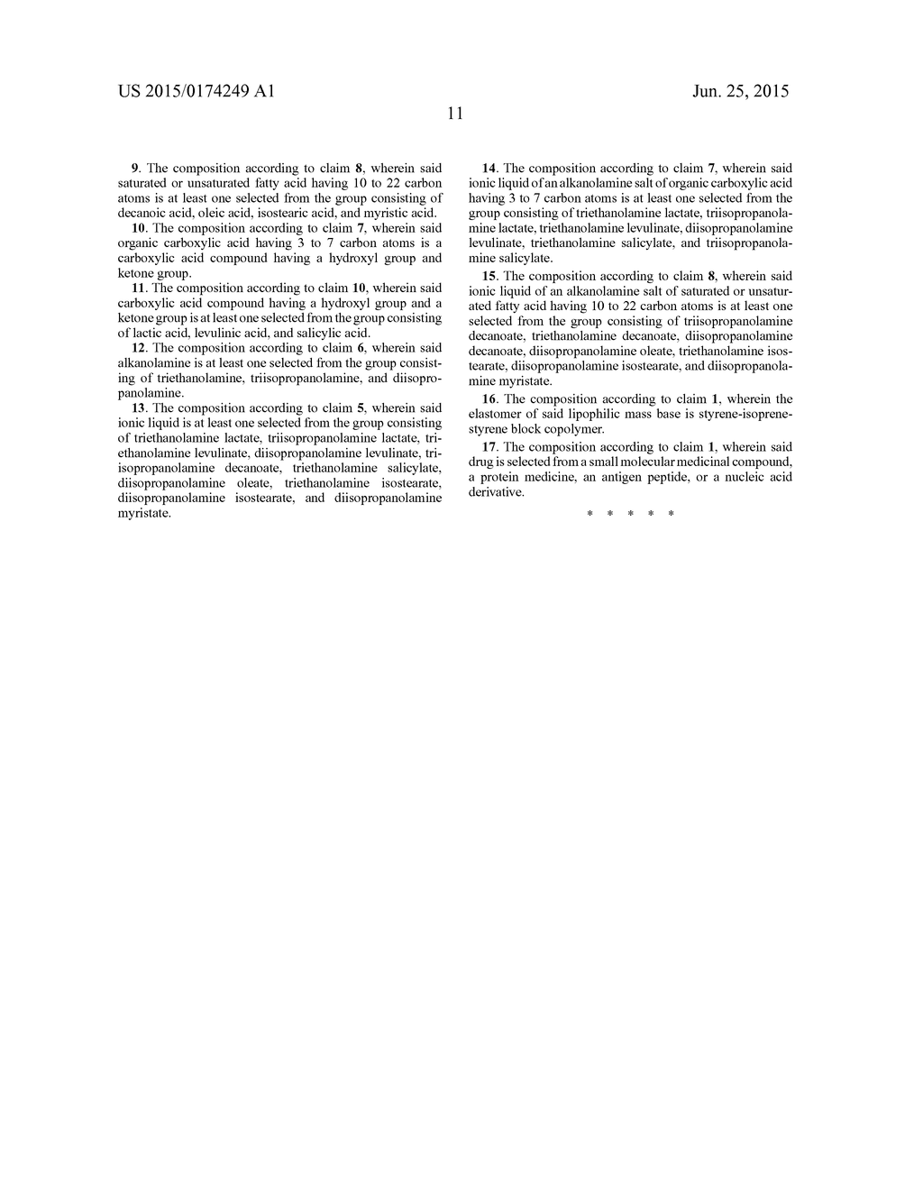 Composition for Patch Preparation Comprising Drug, Organic Solvent,     Lipophilic Mass Base, and Powder - diagram, schematic, and image 13