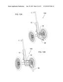 CART FOR USE WITH PEDAL-CYCLE OR OTHER TILT-CORNERING VEHICLE diagram and image