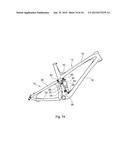 Bicycle Frame Rear suspension with Flexing Frame Segment diagram and image