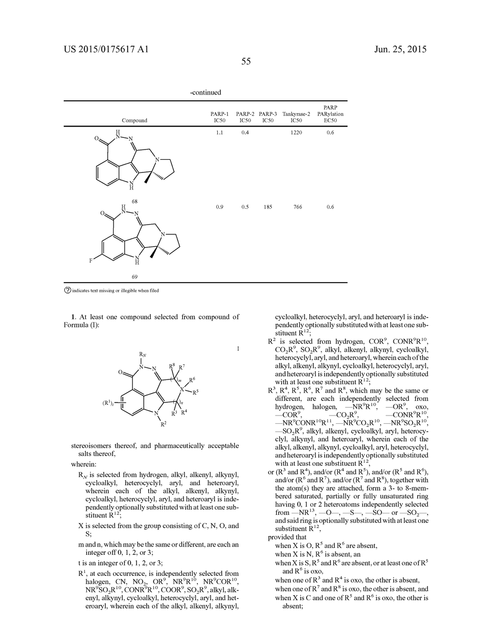 FUSED TETRA OR PENTA-CYCLIC DIHYDRODIAZEPINOCARBAZOLONES AS PARP     INHIBITORS - diagram, schematic, and image 56