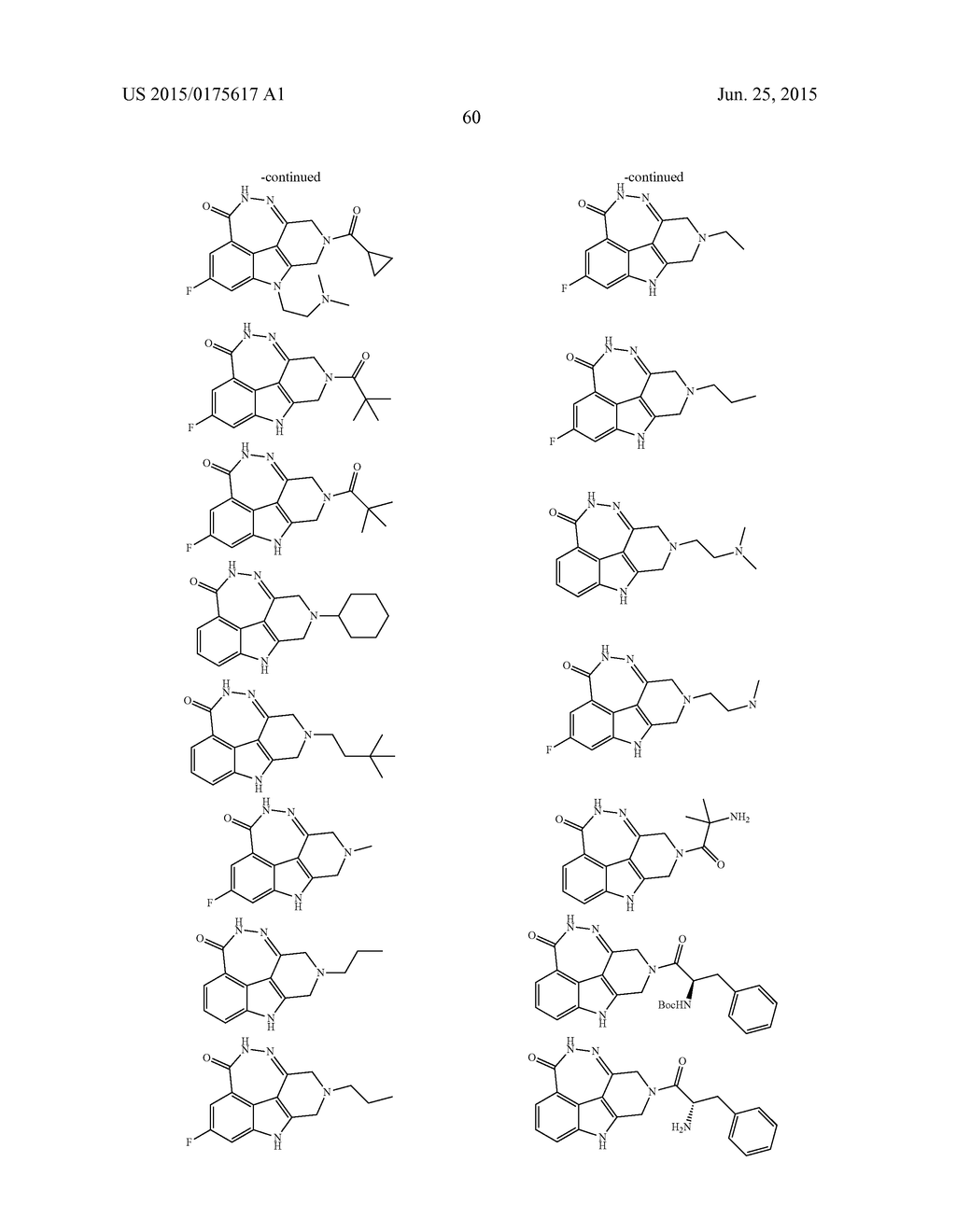 FUSED TETRA OR PENTA-CYCLIC DIHYDRODIAZEPINOCARBAZOLONES AS PARP     INHIBITORS - diagram, schematic, and image 61