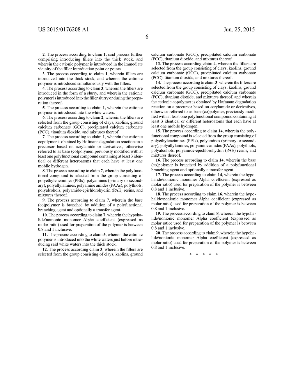 METHOD FOR MANUFACTURING PAPER USING A CATIONIC POLYMER OBTAINED BY     HOFMANN DEGRADATION - diagram, schematic, and image 07