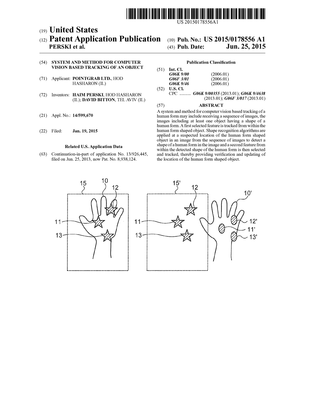 SYSTEM AND METHOD FOR COMPUTER VISION BASED TRACKING OF AN OBJECT - diagram, schematic, and image 01