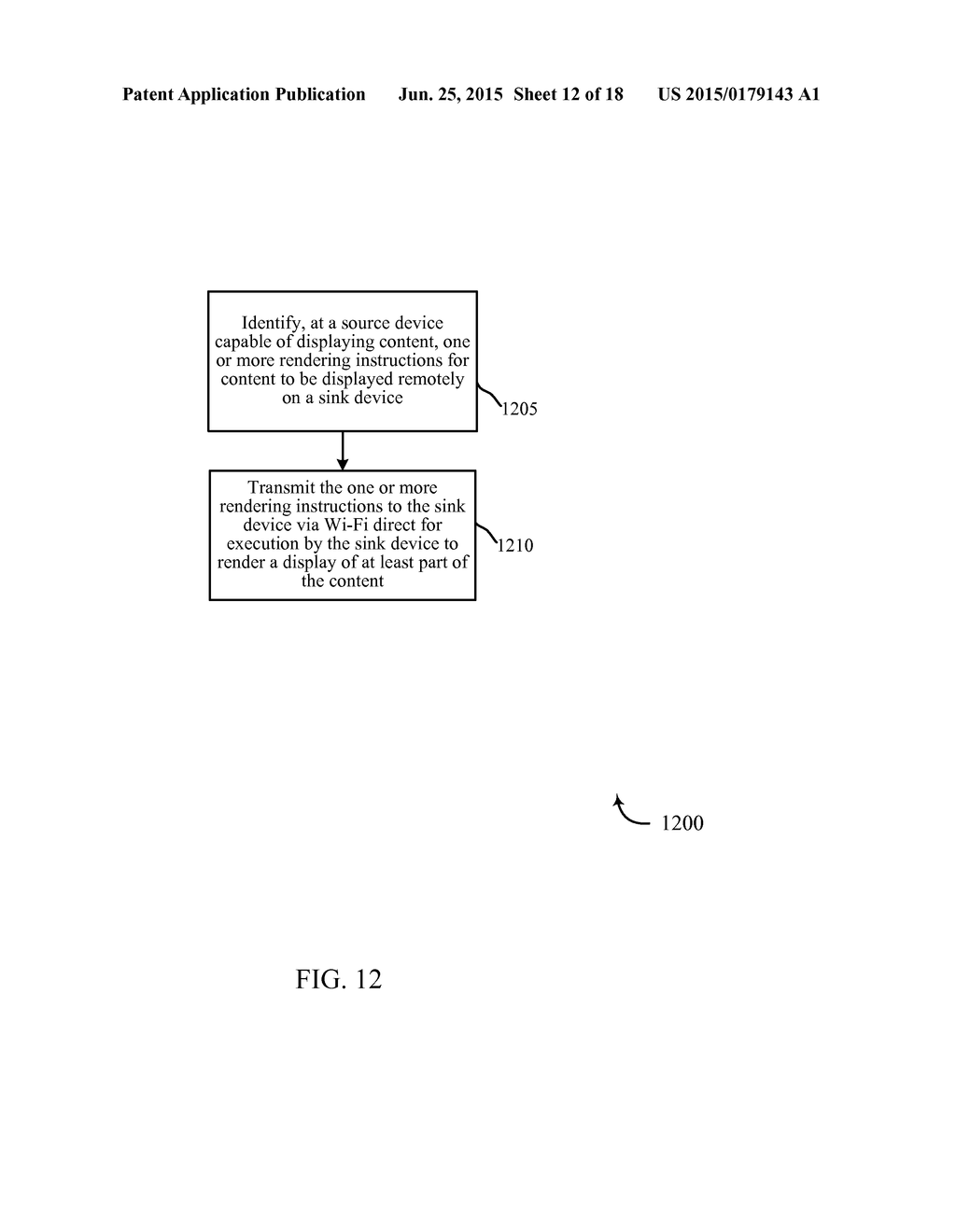 REMOTE RENDERING FOR EFFICIENT USE OF WIRELESS BANDWIDTH FOR WIRELESS     DOCKING - diagram, schematic, and image 13