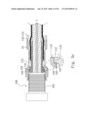 COAXIAL CABLE CONNECTOR AND THREADED CONNECTOR diagram and image