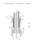 COAXIAL CABLE CONNECTOR AND THREADED CONNECTOR diagram and image