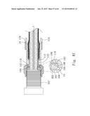 COAXIAL CABLE CONNECTOR AND THREADED CONNECTOR diagram and image