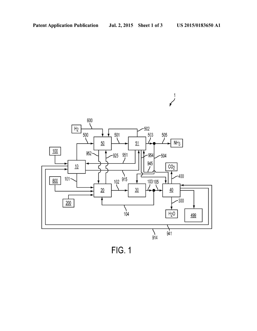 OXYCOMBUSTION SYSTEMS AND METHODS WITH THERMALLY INTEGRATED AMMONIA     SYNTHESIS - diagram, schematic, and image 02