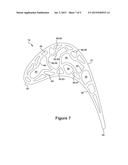 STRUCTURAL CONFIGURATIONS AND COOLING CIRCUITS IN TURBINE BLADES diagram and image