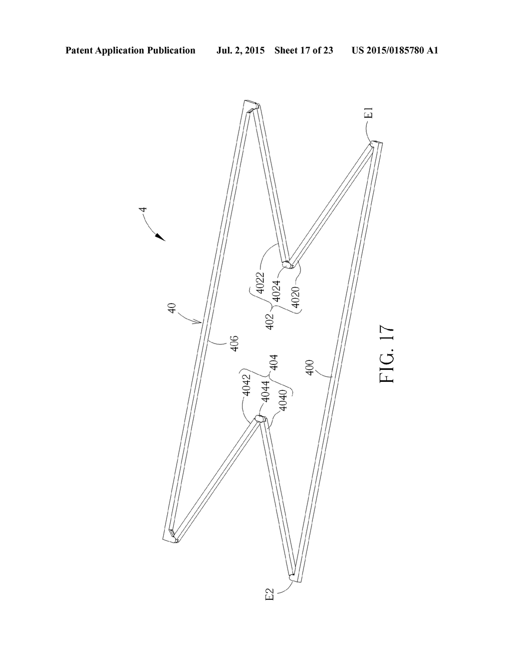 OPTICAL TOUCH DEVICE AND FOLDABLE FRAME ASSEMBLY THEREOF - diagram, schematic, and image 18