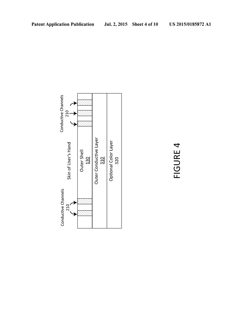 GLOVE FOR USE WITH CAPACITIVE TOUCH SCREEN AND METHOD OF MANUFACTURING     SAME - diagram, schematic, and image 05