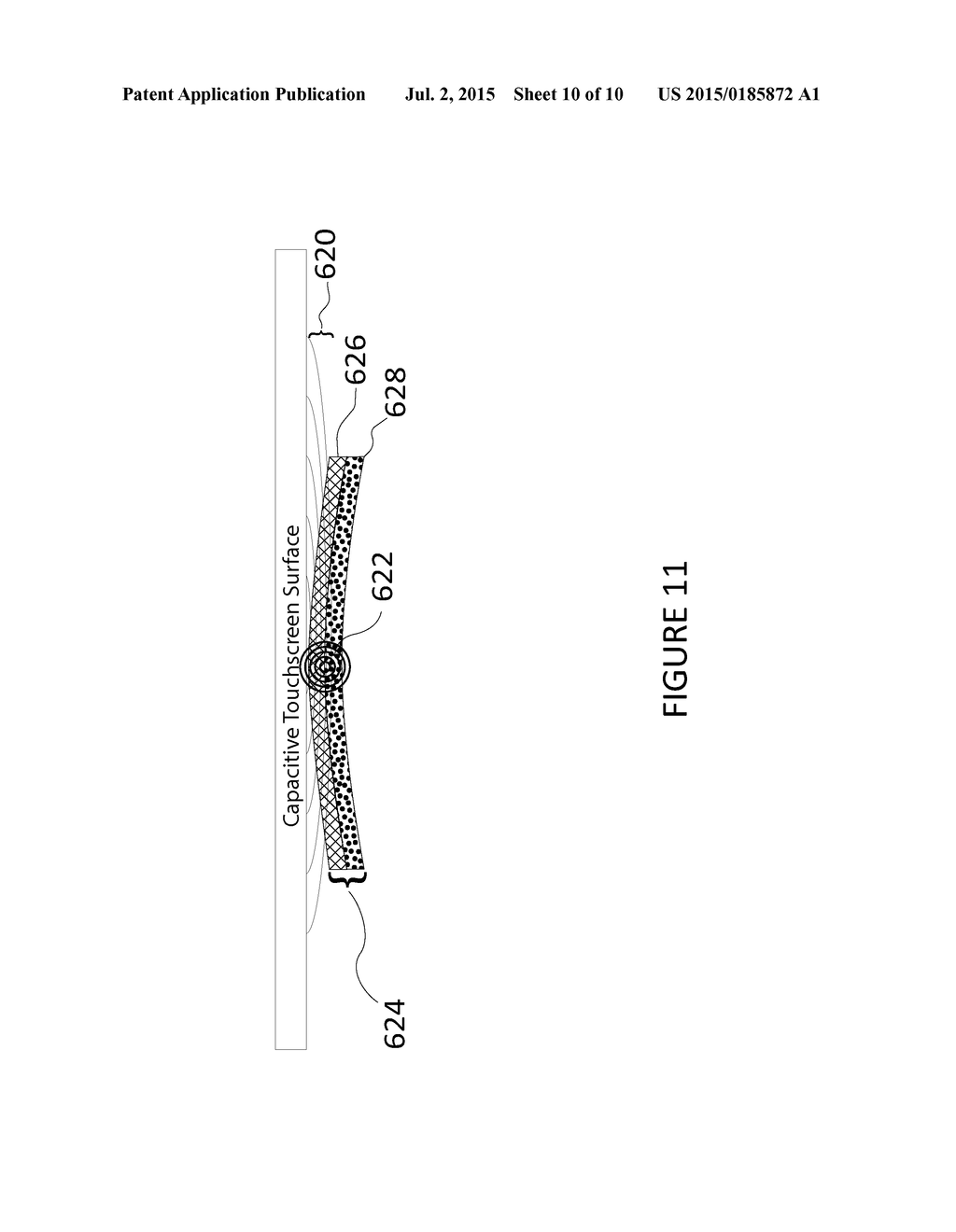 GLOVE FOR USE WITH CAPACITIVE TOUCH SCREEN AND METHOD OF MANUFACTURING     SAME - diagram, schematic, and image 11