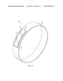 WEARABLE ELECTRONIC DEVICE HAVING A FINGERPRINT IDENTIFICATION DISPLAY diagram and image