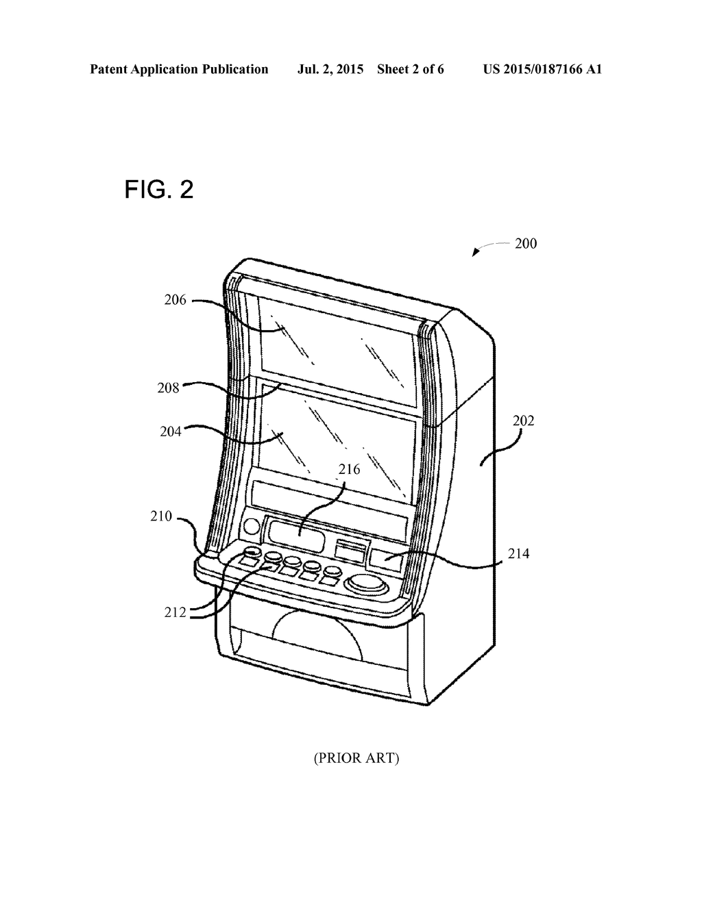 GAMING MACHINE WITH A CURVED DISPLAY - diagram, schematic, and image 03