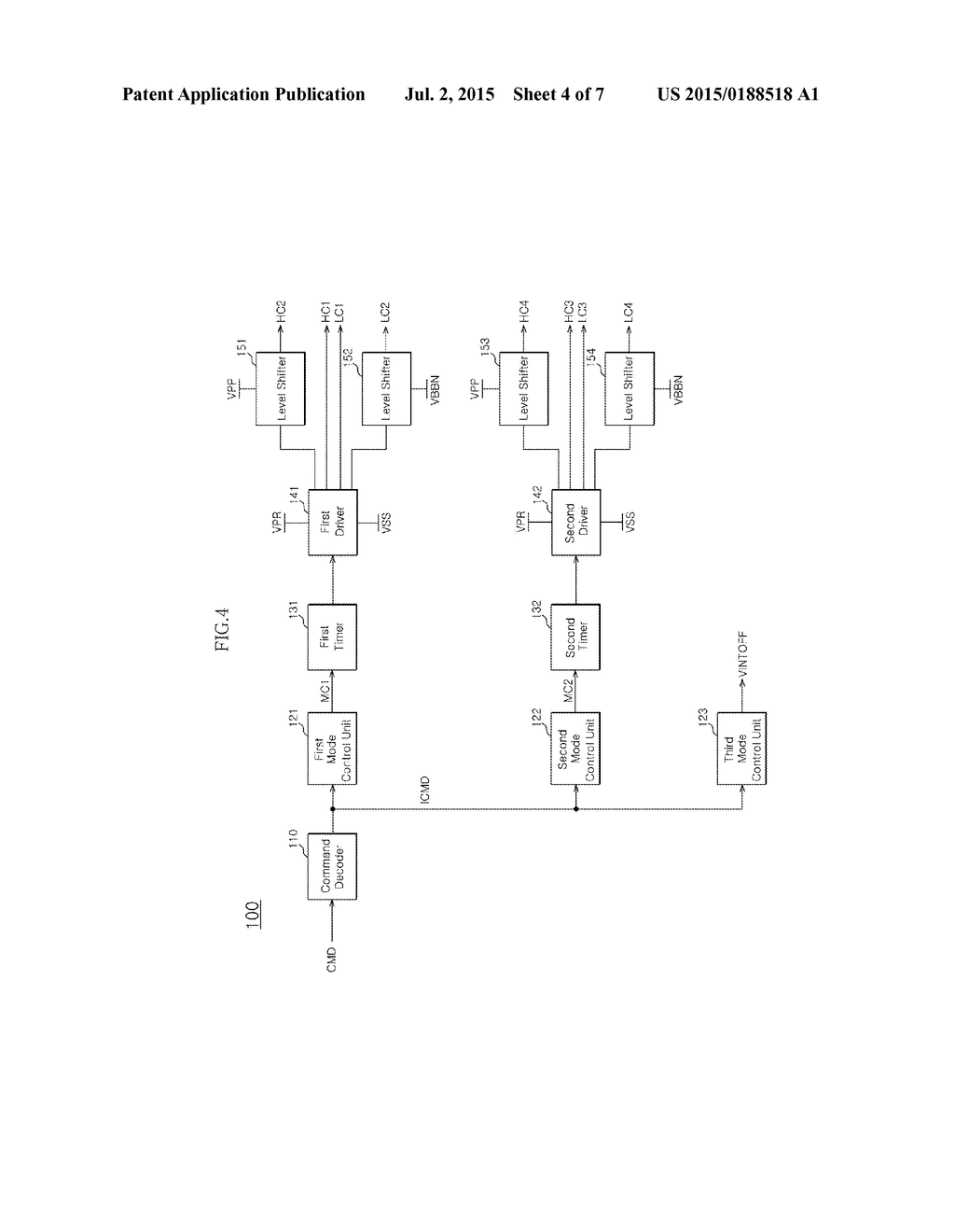 SEMICONDUTOR APPARATUS FOR CONTROLLING BACK BIAS - diagram, schematic, and image 05