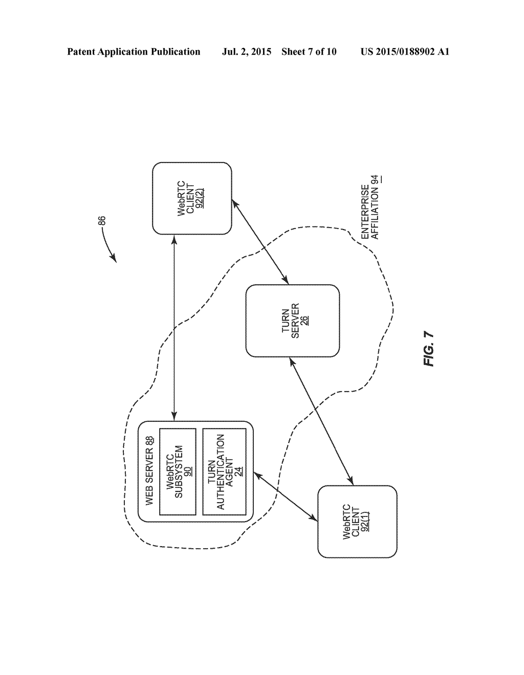 CONTROLLING ACCESS TO TRAVERSAL USING RELAYS AROUND NETWORK ADDRESS     TRANSLATION (TURN) SERVERS USING TRUSTED SINGLE-USE CREDENTIALS - diagram, schematic, and image 08