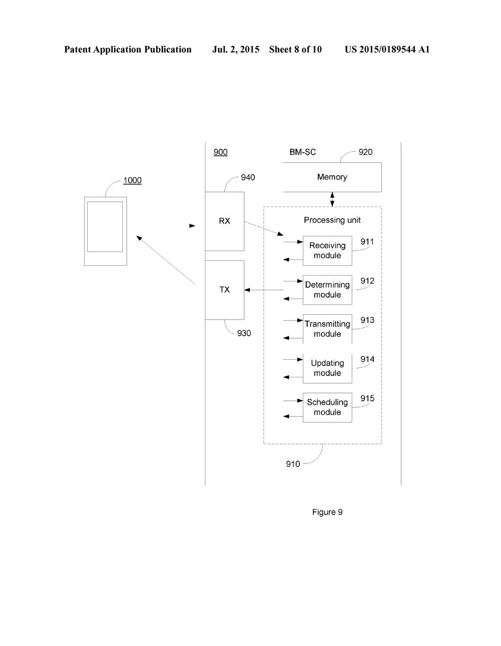 Method and Arrangement For Distributing Information During Broadcast     Delivery - diagram, schematic, and image 09