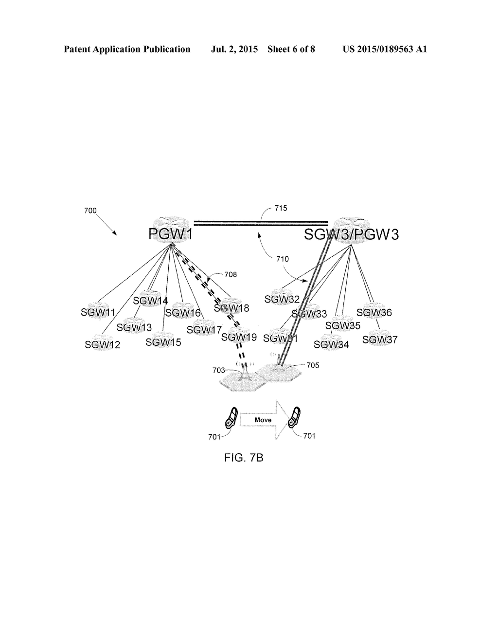 SYSTEM AND METHOD FOR DISTRIBUTED MOBILITY MANAGEMENT WITH GPRS TUNNELING     PROTOCOL - diagram, schematic, and image 07