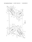 FRAME STRUCTURE FOR FIXING PANELS WITH DIFFERENT SIZES AND PANEL DEVICE     THEREWITH diagram and image