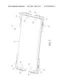 FRAME STRUCTURE FOR FIXING PANELS WITH DIFFERENT SIZES AND PANEL DEVICE     THEREWITH diagram and image