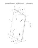 FRAME STRUCTURE FOR FIXING PANELS WITH DIFFERENT SIZES AND PANEL DEVICE     THEREWITH diagram and image