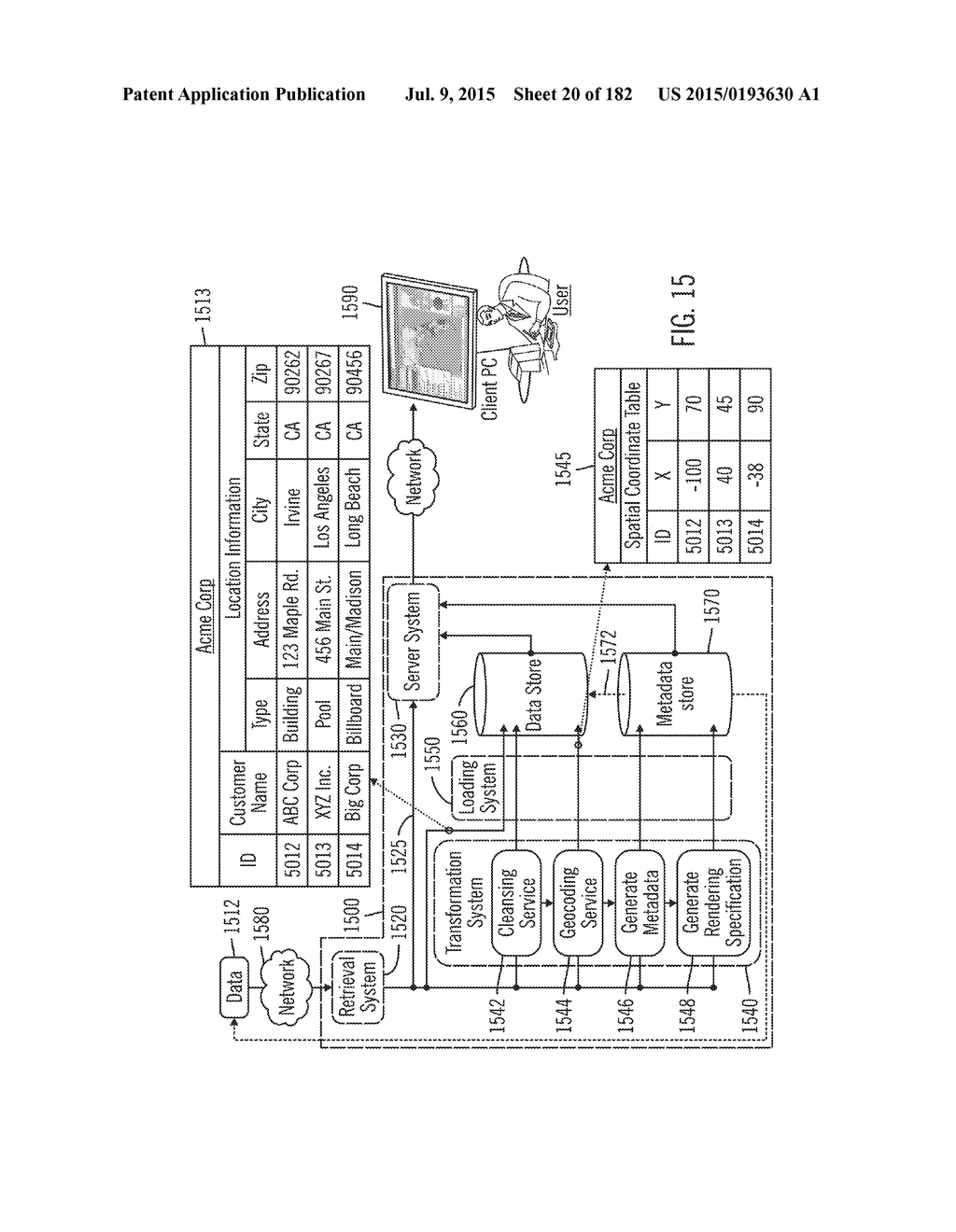 METHOD, SYSTEM, AND PROGRAM FOR AN IMPROVED ENTERPRISE SPATIAL SYSTEM - diagram, schematic, and image 21