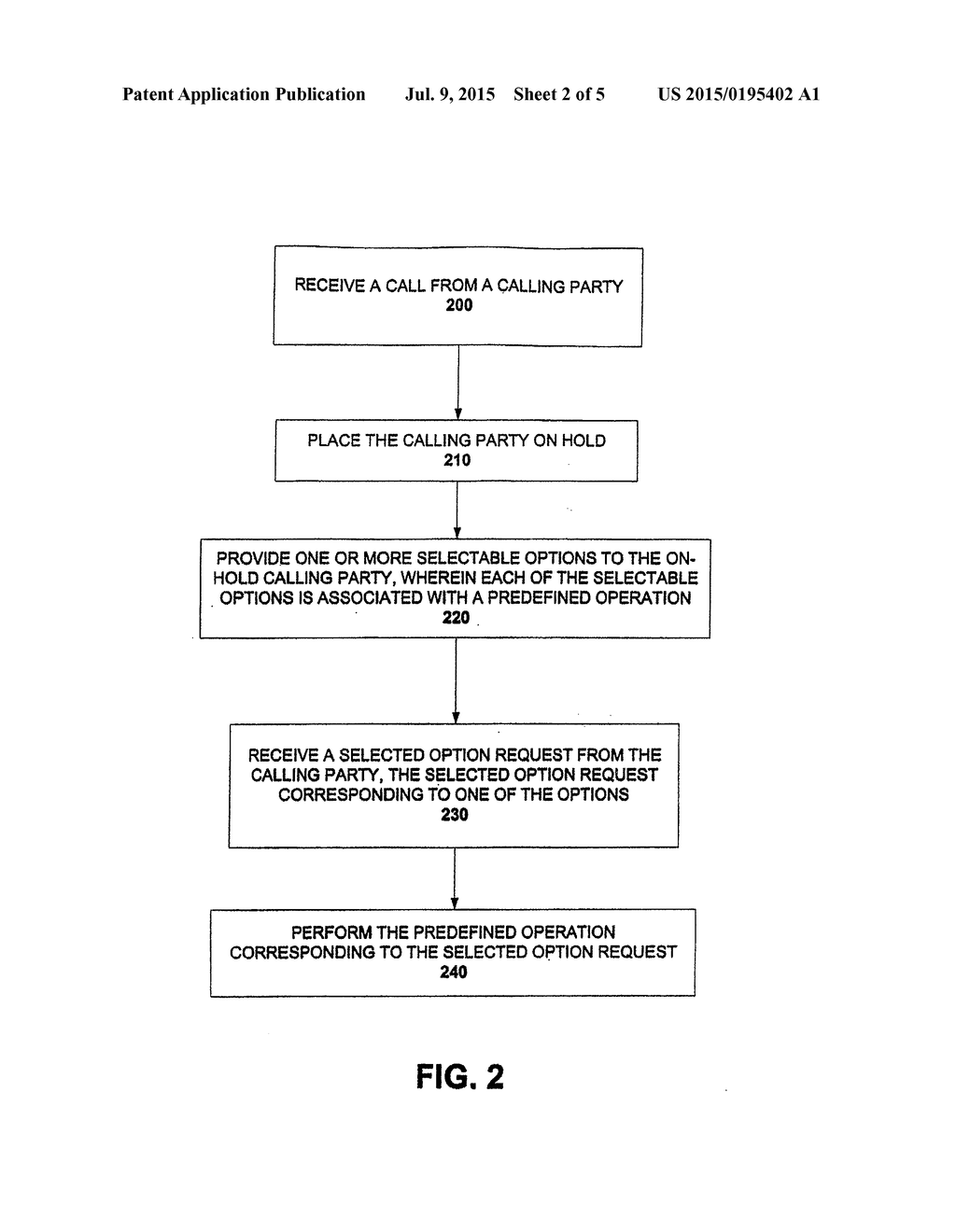 SYSTEMS AND METHODS FOR PROVIDING SELECTABLE OPTIONS TO A CALLING PARTY     ON-HOLD - diagram, schematic, and image 03