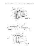 TURBOMACHINE ASSEMBLY COMPRISING TWO BODIES AND MEANS FOR GUIDING A FLUID     FLOWING FROM ONE BODY TO THE OTHER diagram and image