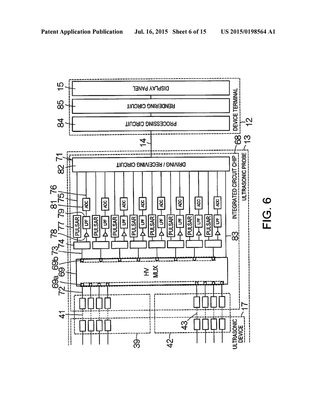 ULTRASONIC DEVICE, ULTRASONIC TRANSDUCER DEVICE, ELECTRONIC DEVICE AND     ULTRASONIC IMAGING DEVICE - diagram, schematic, and image 07