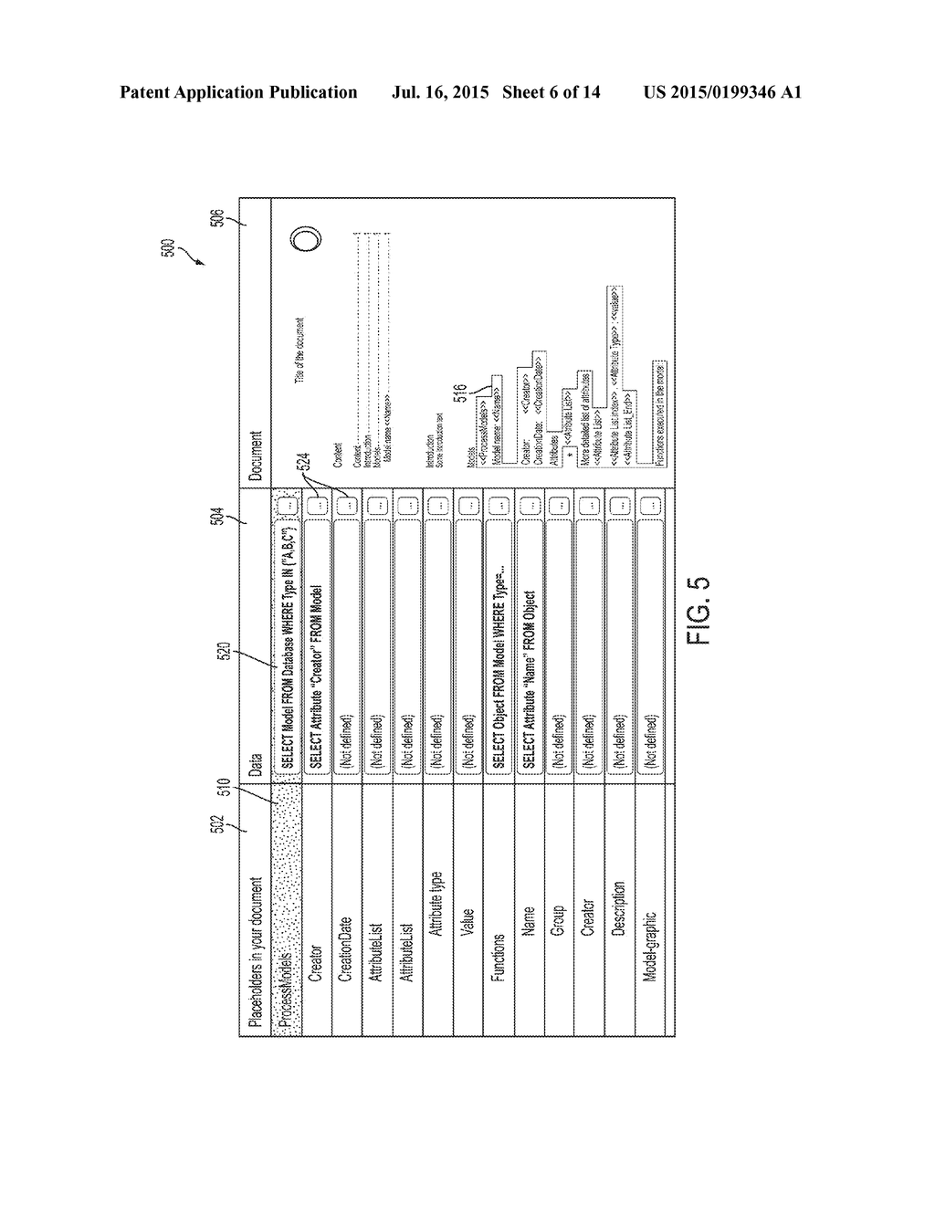 HIERARCHICAL DATABASE REPORT GENERATION WITH AUTOMATED QUERY GENERATION     FOR PLACEHOLDERS - diagram, schematic, and image 07